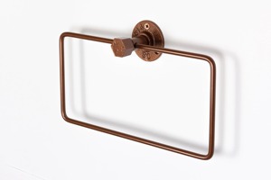 Porte-serviettes mural en métal de forme carrée pour salle de bain, cuisine, zone de lavabo, organisateur hygiénique et peu encombrant - Product Image 1