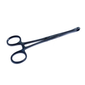 Pinces à éponges droites en acier inoxydable, instrument médical chirurgical réutilisable, outil de pansement pour usage hospitalier en salle d'opération - Product Image 3