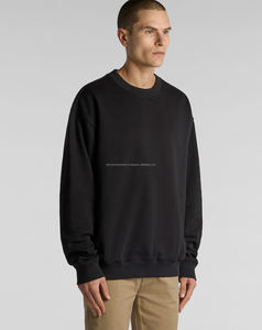 Sweat-shirt surdimensionné en molleton de coton 100% pour hommes, poids lourd, respirant, brodé, motif solide pour l'hiver, long service OEM - Product Image 5