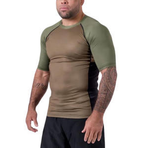 Maillot de compression personnalisé BJJ MMA UPF50+ 100% polyester, fabricant OEM, vêtements de performance sublimés - Product Image 5