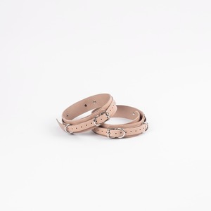 Tobilleras de Cuero Genuino Personalizadas OEM, Correas de Arnés para Piernas, Accesorios de Bondage de Estilo Gótico, Anillo para Piernas RTTS-0110 - Product Image 1