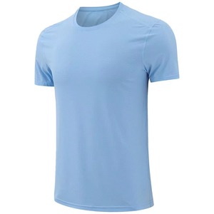 T-shirt uni imprimé col rond 260 GSM de haute qualité pour homme, coupe oversize, manches courtes, style streetwear - Product Image 2