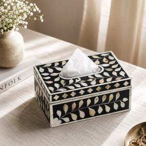 Boîte à mouchoirs carrée faite à la main avec incrustation d'os de haute qualité, dernier motif, produit de qualité pour la table - Product Image 6