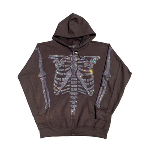 Custom womens <b>cropped</b> <b>zip</b> <b>up</b> hoodie cotton fleece wholesale manufacturer for boutique streetwear brands - Product Image 5