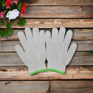TM Guantes DE SEGURIDAD blancos Algodón Poliéster Resistente al frío Durable 10 pares Polybag 10 Calibres Tareas de construcción Vietnam - Product Image 4