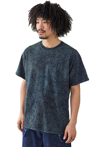 Casual Acid <b>Wash</b> Men's T Shirts 100% Cotton Knitted Eco-Friendly Breathable Lightweight O Neck Solid Color Customizable Short - Product Image 2