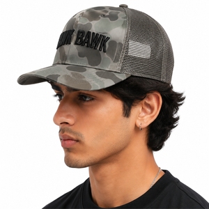หมวกแก๊ปแบบ Trucker สำหรับทุกเพศ ปรับขนาดได้ คุณภาพพรีเมียม ปักลายตามสั่ง ระบายอากาศได้ดี กันน้ำ 6 แผง เหมาะสำหรับการเดินทาง รับผลิตแบบ OEM - Product Image 4