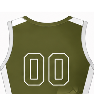 Maillot de football vert olive sans manches, uniforme sportif, tenue d'entraînement d'équipe, vêtements personnalisés, vêtements de performance - Product Image 4