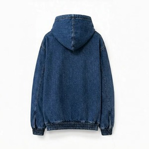 Hoodie en jean pour homme de qualité supérieure avec poche kangourou - Product Image 4