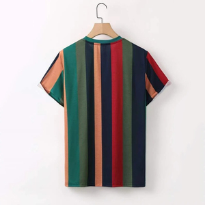 เสื้อยืดผู้ชายทรงเข้ารูป ดีไซน์สำหรับนักกีฬา ผ้าฝ้ายผสมยืดหยุ่น แขนสั้น เหมาะสำหรับการเพาะกายและการฝึกออกกำลังกาย - Product Image 2