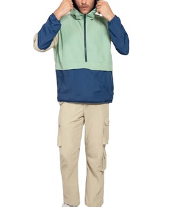 Veste de pluie imperméable légère pour homme, style streetwear, coupe-vent respirant à séchage rapide, fermeture éclair - Product Image 2
