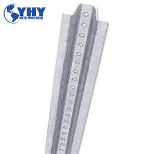 <span class=keywords><strong>Poteau</strong></span> de clôture fixe en acier robuste vert à canal en U - Product Image 4