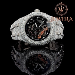 Reloj de Lujo para Hombre, Más Vendido, de Acero Inoxidable con Moissanita y Aspecto de Diamante Brillante, para Bodas y Eventos de Moda - Product Image 4