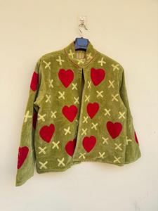 Top Product Wholesale Suzani <b>Embroidered</b> Velvet <b>Jacket</b> <b>Women</b> Short Winter Coat Button Bohemian Bomber <b>Jacket</b> Factory Price - Product Image 4
