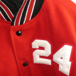 2026 High School <b>Red</b> & <b>Black</b> <b>Varsity</b> <b>Jacket</b> Letterman With Best Quality Available In All Colors <b>And</b> Designs - Product Image 3