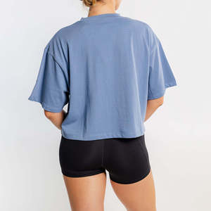 Camiseta larga de entrenamiento para mujer, cómoda, holgada, atlética, para gimnasio, entrenamiento, correr, yoga y ropa deportiva diaria - Product Image 5