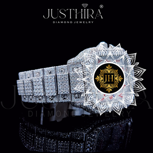 Reloj de Diamantes Mossinate de Acero Inoxidable de la Mejor Calidad, Reloj de Lujo Duradero con Brillantes Detalles de Diamantes Disponible para la Venta - Product Image 2