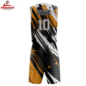 Maillots de basket sans manches à col en V en tissu mesh respirant 100 % polyester, personnalisables par sublimation, de haute qualité pour la vente en gros - Product Image 6