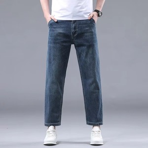2025 Slim Straight <b>Elastic</b> Casual Men's Camouflage Ice Silk <b>Jeans</b> Comfortable Plus Size Pants for Middle-Aged Autumn - Product Image 5