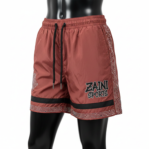 Shorts cortavientos para mujer, tela de nailon tejida premium, transpirable, paneles laterales perforados, logotipo con transferencia térmica. - Product Image 6