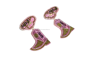 Pendientes de cuentas hechos a mano estilo clásico de fiesta de la India para mujeres y niñas - Product Image 4