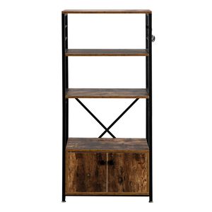 Estante de cocina de estilo industrial HODELY RT MDF de 5 capas con armarios de hierro forjado - Product Image 4