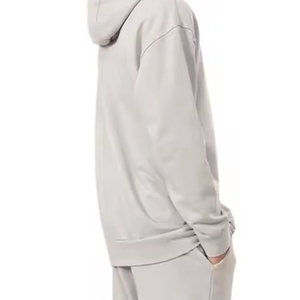 Conjunto Deportivo con Capucha para Hombre, Color Sólido, Pantalones Largos con Bolsillos Laterales, Transpirable, de Algodón, Informal, para Otoño - Product Image 4