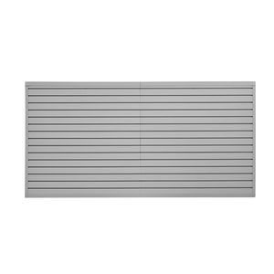 Panneau mural en PVC gris réglable facile à installer, 8 x 4 pieds, design modulaire, système de rangement mural pour garage - Product Image 6