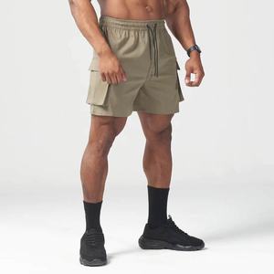 Pantalones Cortos Deportivos Personalizados de Moda con Cintura Ajustable y Bolsillos Tipo Cargo - Product Image 6