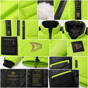 OEM Men Puffer <b>Jackets</b> Hooded <b>Waterproof</b> Outdoor <b>Winter</b> Coat Custom Design Clothing Supplier - Product Image 5