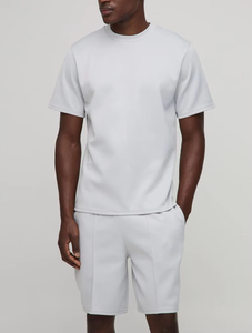 Ensemble sweat à capuche et short pour homme, couleur contrastée, tendance, qualité supérieure, réglable, fabriqué en usine - Product Image 4