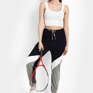 Custom Women Cargo Jogger Pants Elastic Waist Streetwear Cotton Trousers Low MOQ Wholesale Supplier OEM ODM - Product Image 4