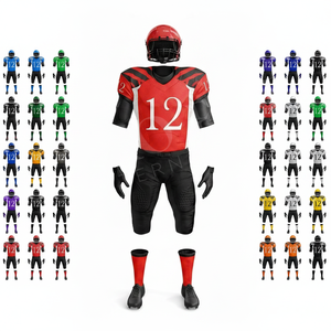 Ropa Deportiva para Exteriores, Diseño de Logotipo Personalizado, Sublimación, Tela Elástica de Poliéster, OEM ODM, Uniforme de Fútbol Americano Acolchado - Product Image 1
