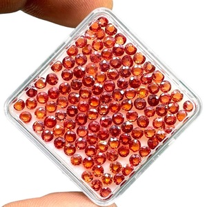 Saphir orange naturel 3 mm, taille ronde, pierres précieuses en vrac, prix de gros, saphir en vrac pour la fabrication de bijoux, pierre calibrée - Product Image 4