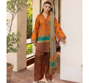 Robes Salwar Kameez 3 pièces Ssumaira Present Charizma Print pour les fêtes, sans plis, séchage rapide, collection toutes saisons, vente en gros - Product Image 1