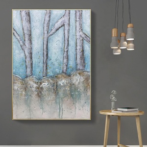 Impresión de belleza paisaje pintura al óleo pintada a mano sobre <span class=keywords><strong>lienzo</strong></span> Hotel paleta cuchillo pintura al óleo de Dongguan - Product Image 1