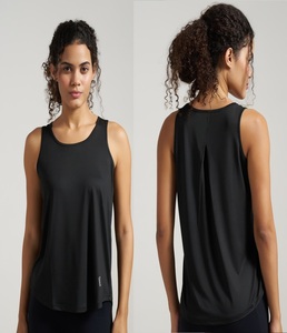 Top sin mangas con pliegues para mujer, blusa holgada de poliéster sin mangas, blusa de verano ligera, transpirable, informal, elegante, para exteriores - Product Image 5