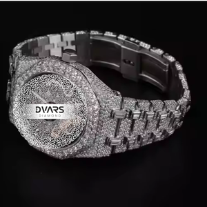 นาฬิกาข้อมือผู้ชาย ดีไซน์เนอร์ DW162 รุ่นหรูหรา ประดับแซฟไฟร์ ระบบออโตเมติก ตัวเรือนสแตนเลส ฝังเพชร VVS มอยส์ซาไนต์ กันน้ำ 5 บาร์ - Product Image 3