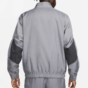 Conjunto Deportivo para Hombre, Color Gris con Bloques de Color, Chaqueta Cortavientos con Cierre Completo, Estilo Deportivo, Ligero, de Poliéster, con Bolsillos Laterales - Product Image 4