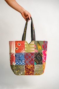 Factory Direct Handmade Cotton Canvas Tote Bag Assorted Ethnic <b>Boho</b> Print OEM ODM Wholesale Export - Product Image 3