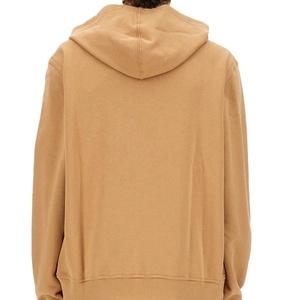 Sweat à capuche épais personnalisé avec broderie tonale pour homme, coupe oversize, couleur camel, style streetwear, vente en gros OEM BD - Product Image 3