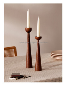 Hermoso soporte de velas de madera rústica para noches acogedoras y eventos especiales para la decoración del hogar - Product Image 4