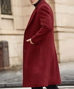 Abrigo de lana impermeable de doble botonadura para hombre, talla grande, a la moda, estilo urbano, proveedor mayorista de abrigos de lana - Product Image 5
