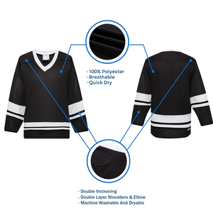 Maillots de hockey personnalisés en gros 2025 – Tenues de hockey sur glace imprimées avec nom d'équipe – Meilleur service OEM – Personnalisables 100 % polyester - Product Image 2