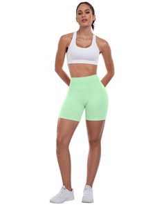 <b>Booty</b> Shorts For Women Biker Gym Workout Shorts High Waisted Tummy Control Butt Lifting Running Sports Yoga Scrunch Butt Shorts - Product Image 3