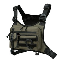 Sac de poitrine extérieur pour hommes et femmes, gilet tactique pour la course à pied, le cyclisme, sac de poitrine EDC pour les entraînements sportifs
