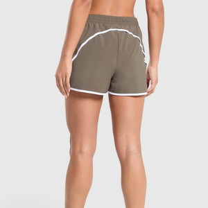 Shorts de Yoga Transpirables sin Costuras con Logotipo Personalizado para Mujer, Cintura Alta, Efecto Push-Up, Shorts de Gimnasio de Secado Rápido para Entrenamiento - Product Image 2