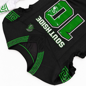 Conjunto de Uniforme de Fútbol Americano, Sublimado, Malla sin Mangas, Cuello en V, Absorbe la Humedad, para Adultos - Product Image 4