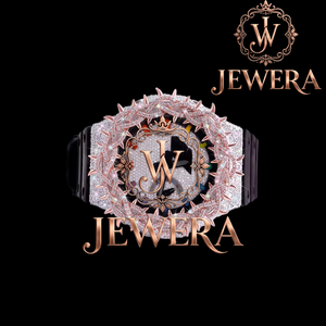 Reloj de Pulsera de Lujo con Diamantes de Imitación en Goma Morada Mossinate de Primera Calidad, Elegante Reloj de Pulsera con Diamantes de Imitación en Goma Blanca Mossinate - Product Image 2