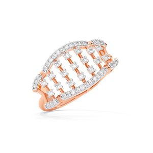 Lab Grown Diamond <b>Open</b> Lattice Band <b>Ring</b> - Product Image 2